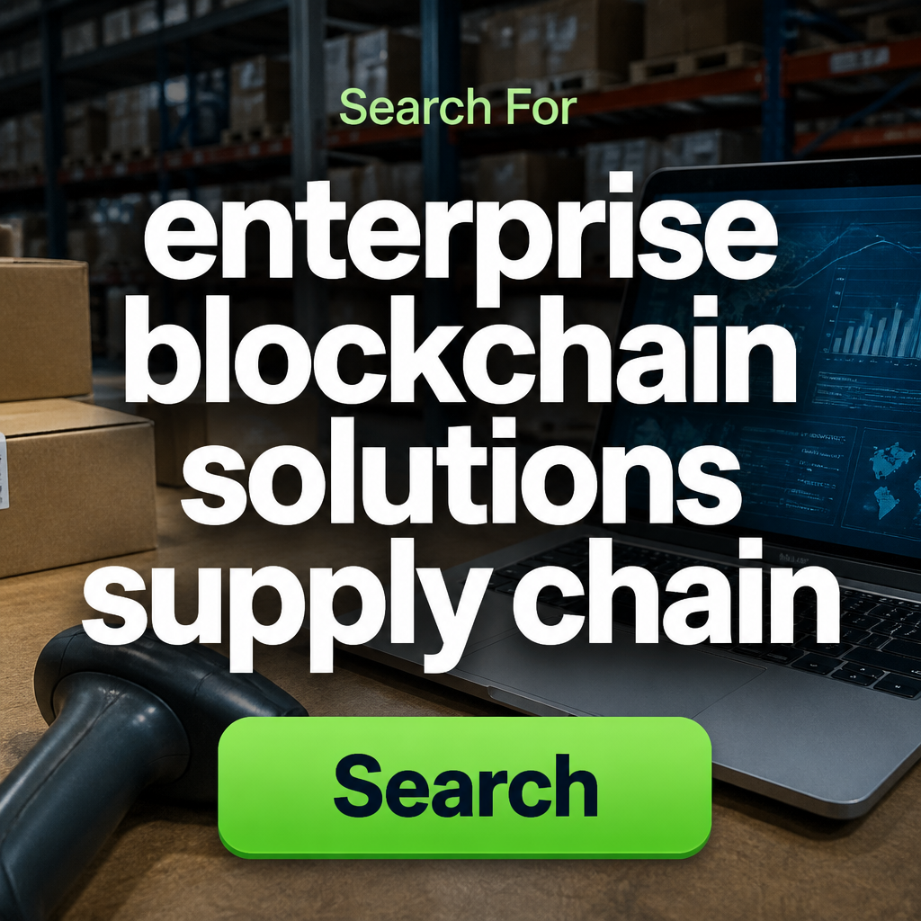 The Modern Scroll Facebook ad: Search for Enterprise blockchain solutions supply chain