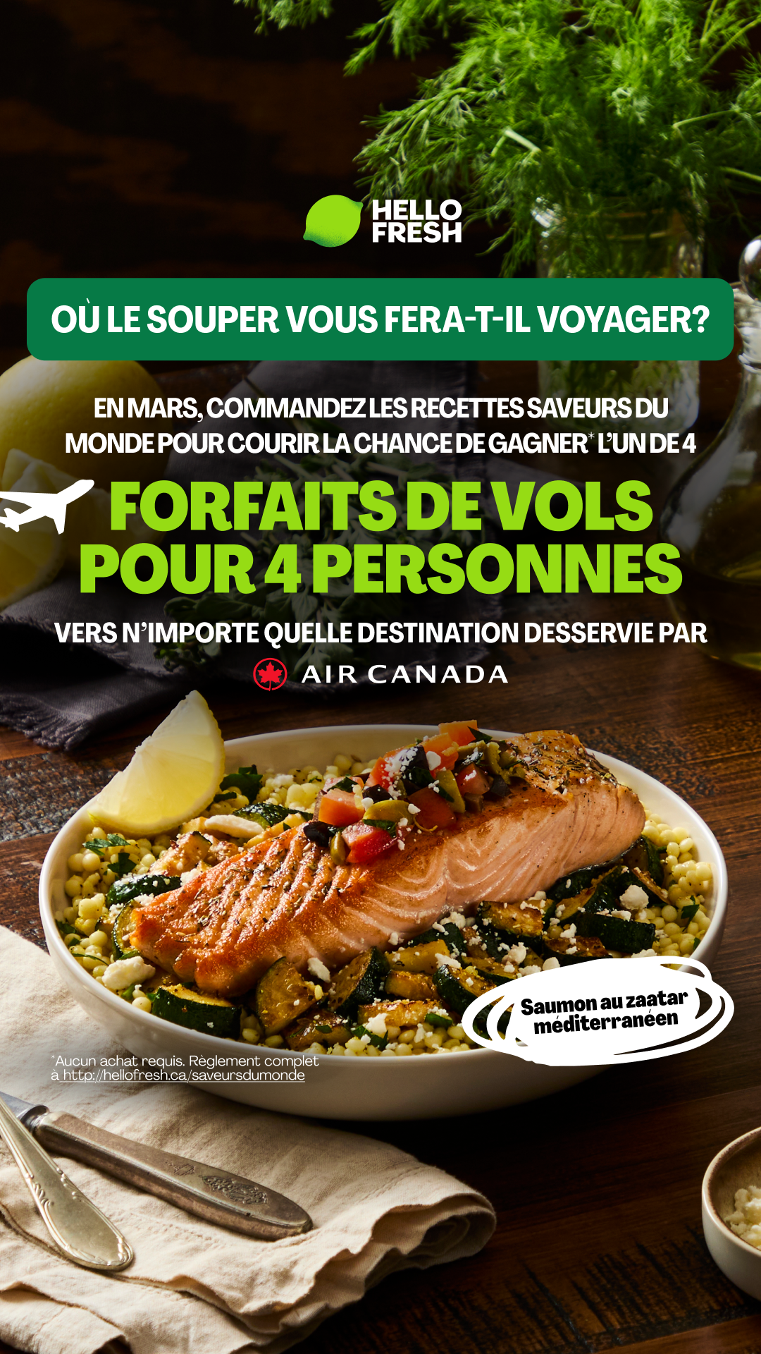 HelloFresh Facebook ad