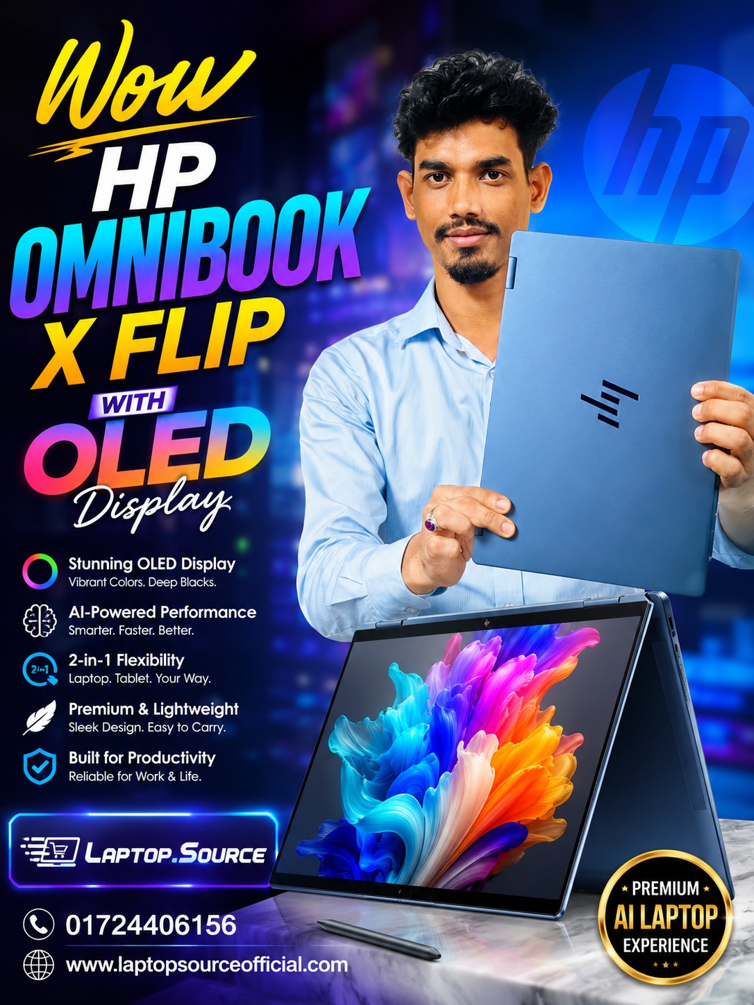 Laptop.Source Facebook ad: AI-Powered Premium Convertible Beast!