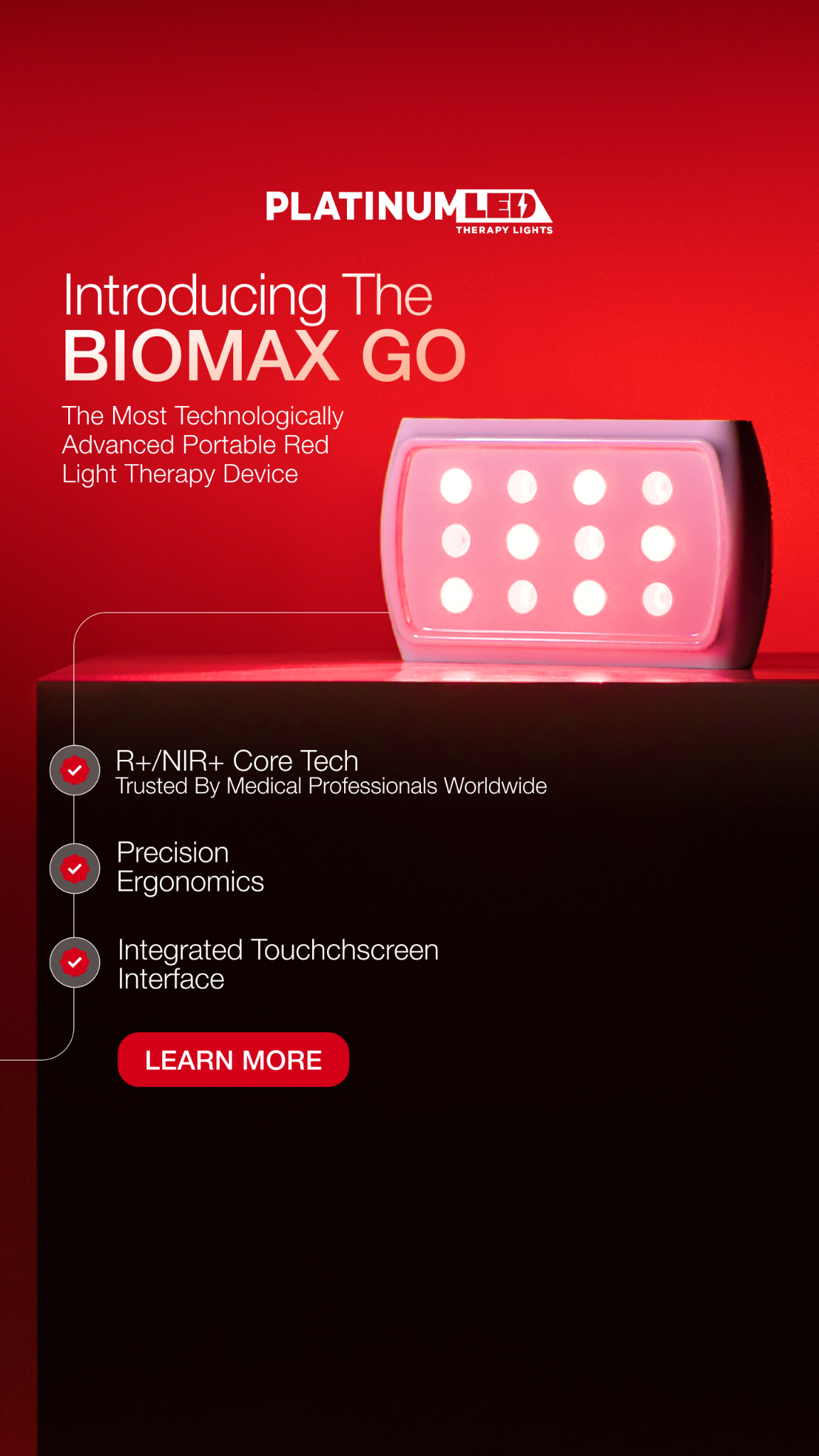 Platinum LED Therapy Lights Facebook ad