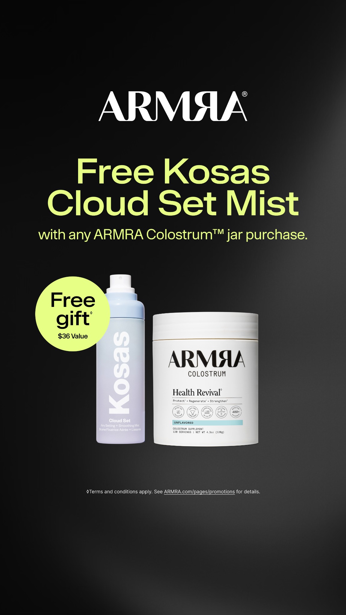 ARMRA Facebook ad