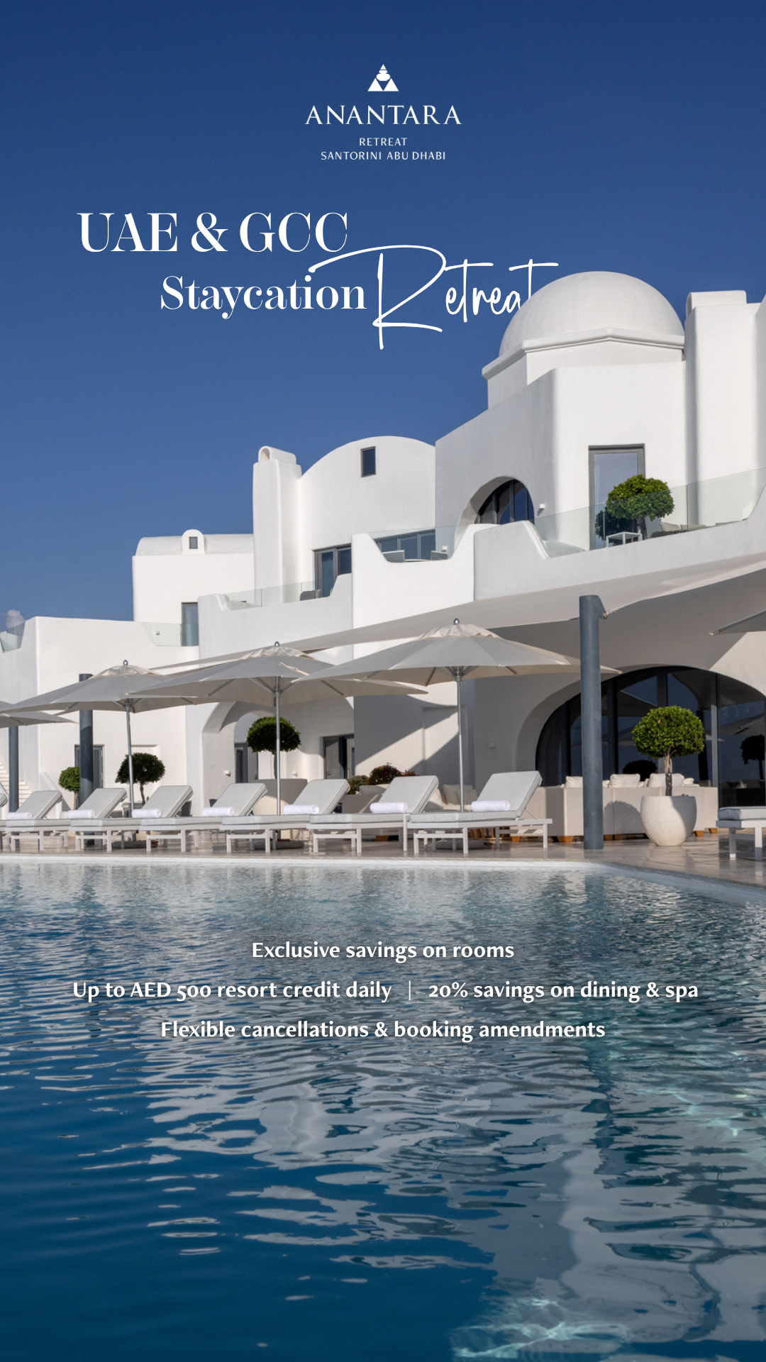 Anantara Santorini Abu Dhabi Facebook ad