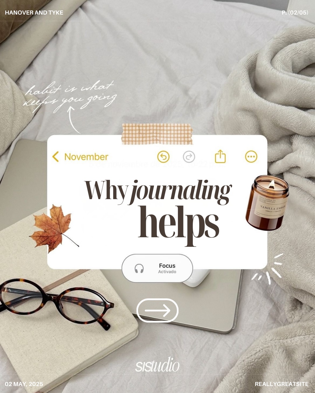 Wings of Change Facebook ad: Clarity doesn’t come before journaling, it comes because…
