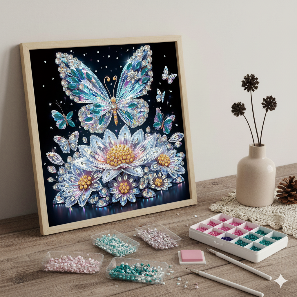 Iwisesales Facebook ad: Diamant painting accessible: 6% off + kit de départ, Déco…