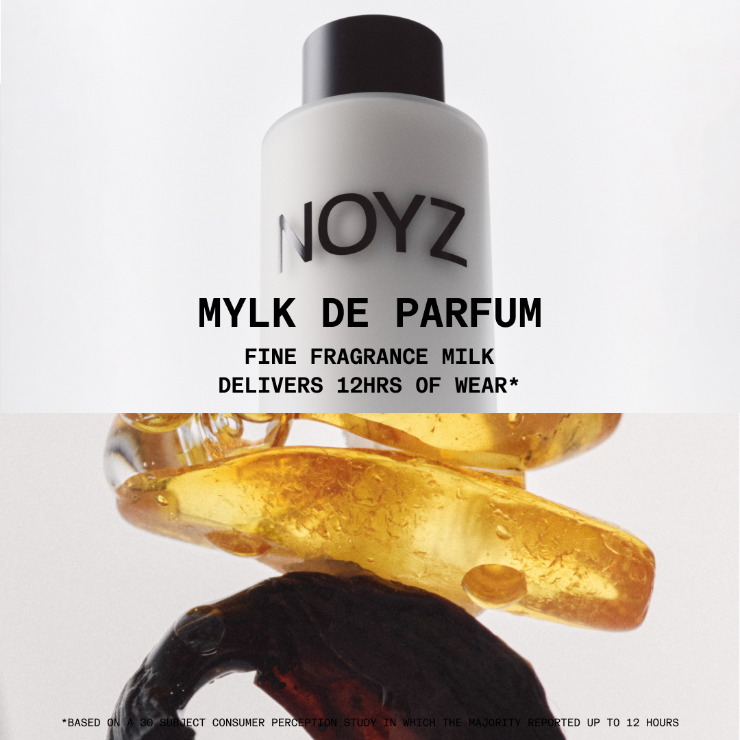 NOYZ Facebook ad: MYLK DE PARFUM.