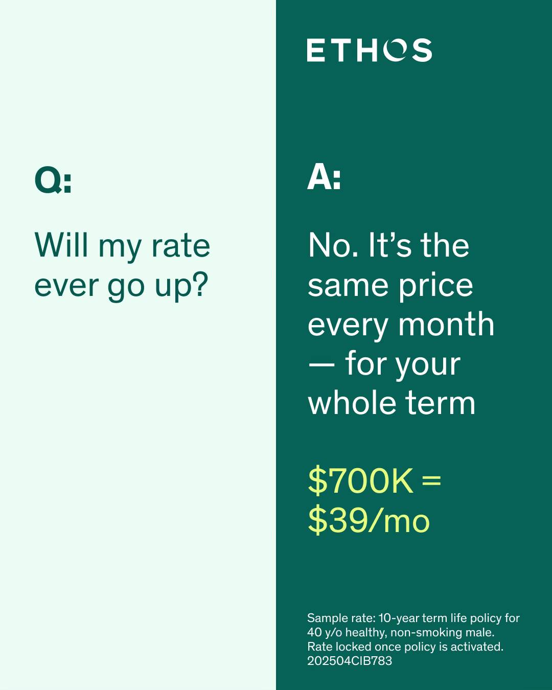 ETHOS Agent Facebook ad: Ethos