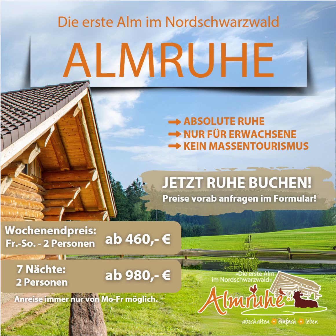 Almruhe Facebook ad: Jetzt anfragen