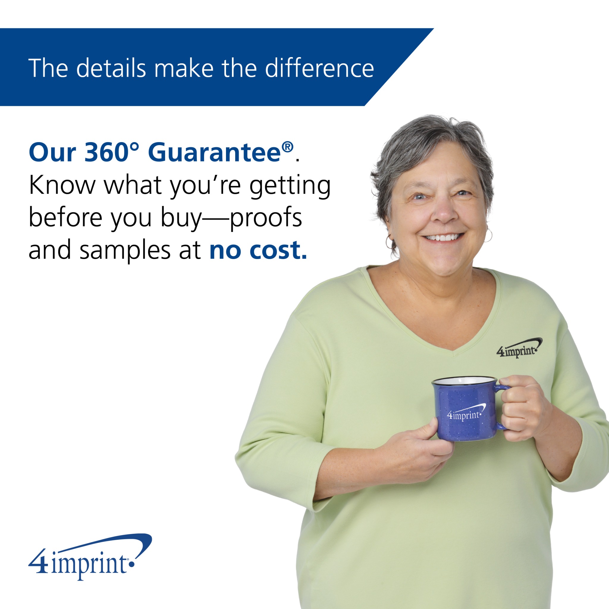 4imprint Facebook ad: Accuracy backed by certainty