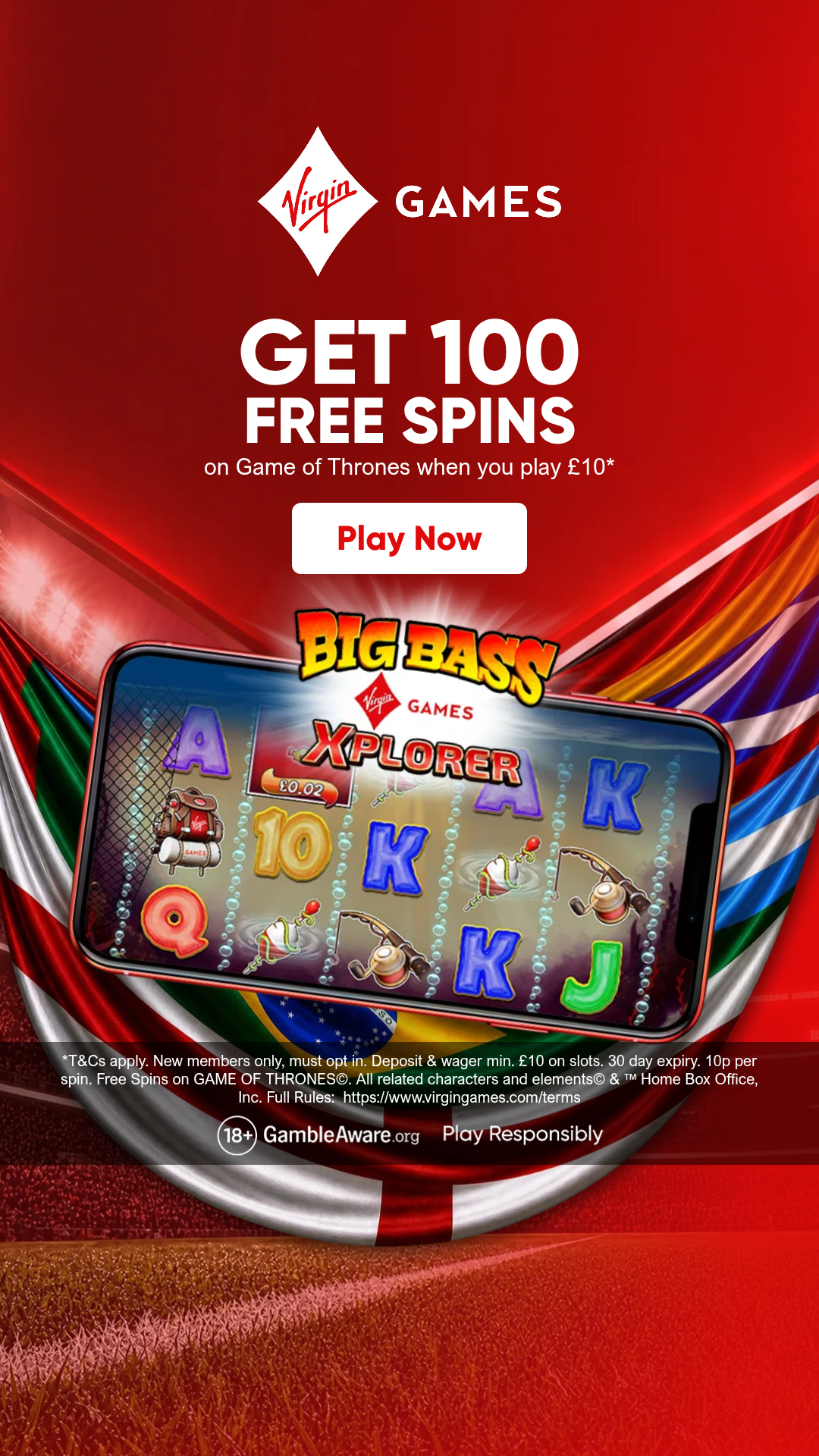 Virgin Games Facebook ad