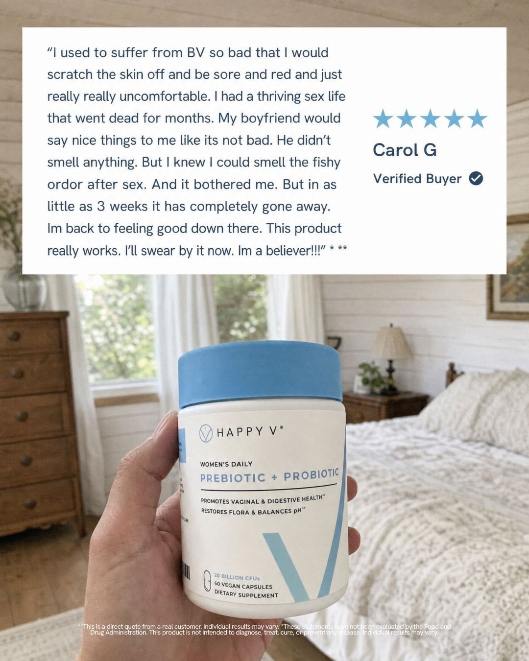 Happy V Facebook ad