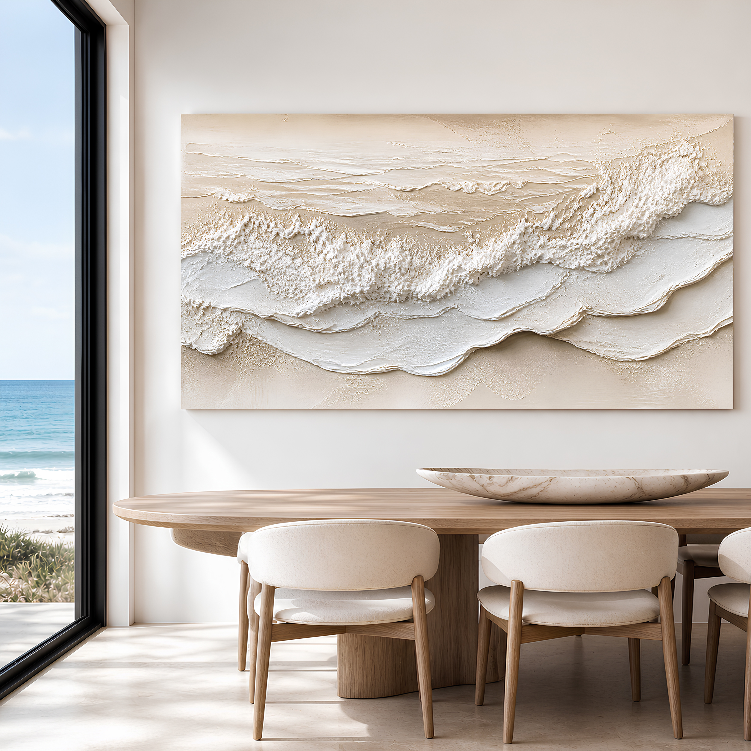 Tailored Canvases - Personalized Art Facebook ad: Coastal Calm Texture | Made in the USA | Ships Fast