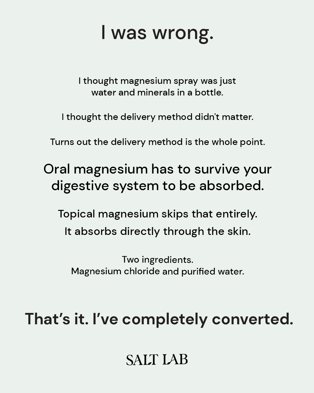 Salt Lab Facebook ad