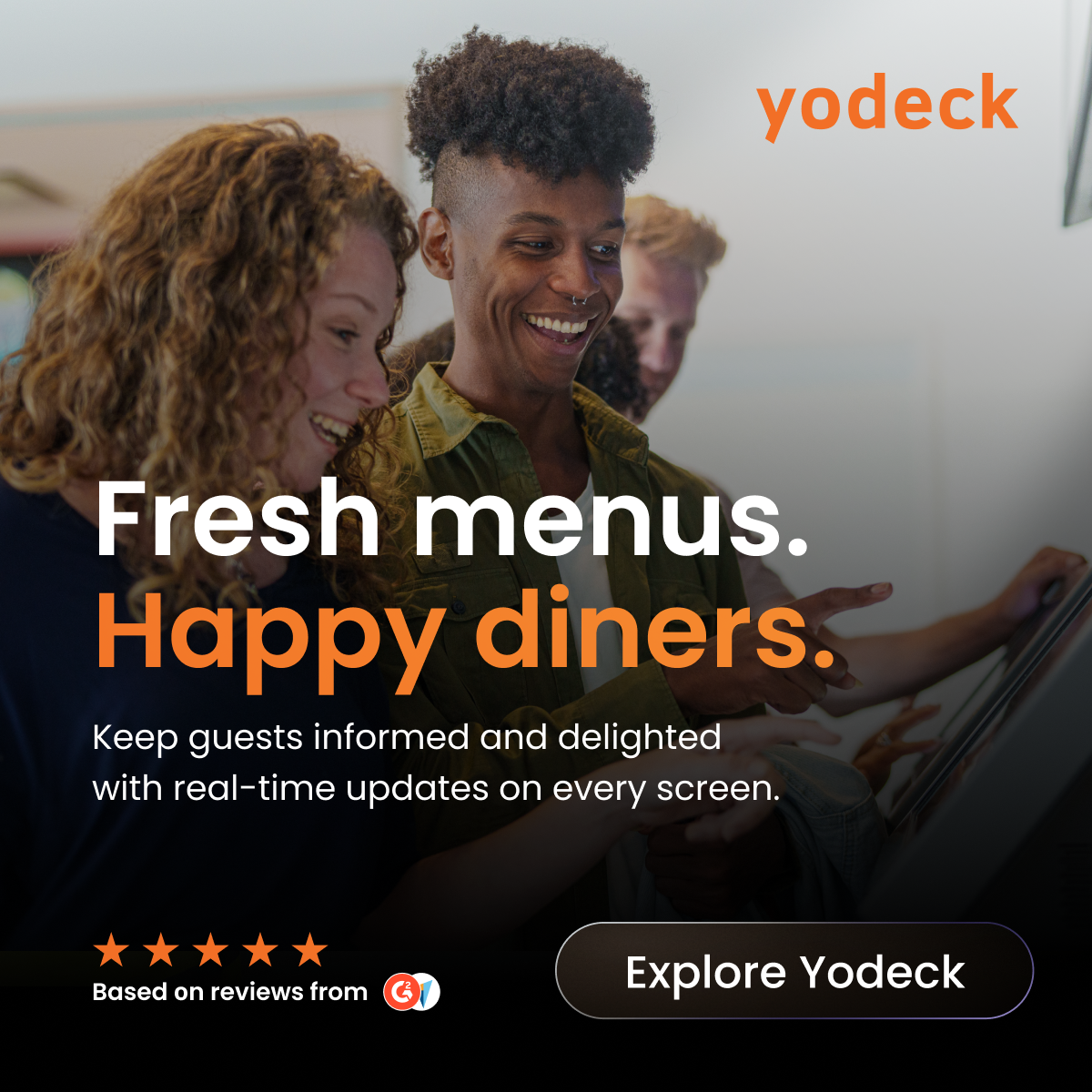 Yodeck Facebook ad