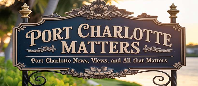 Port Charlotte Matters Facebook ad: Welcome to Port Charlotte Matters, Your Local Connection!