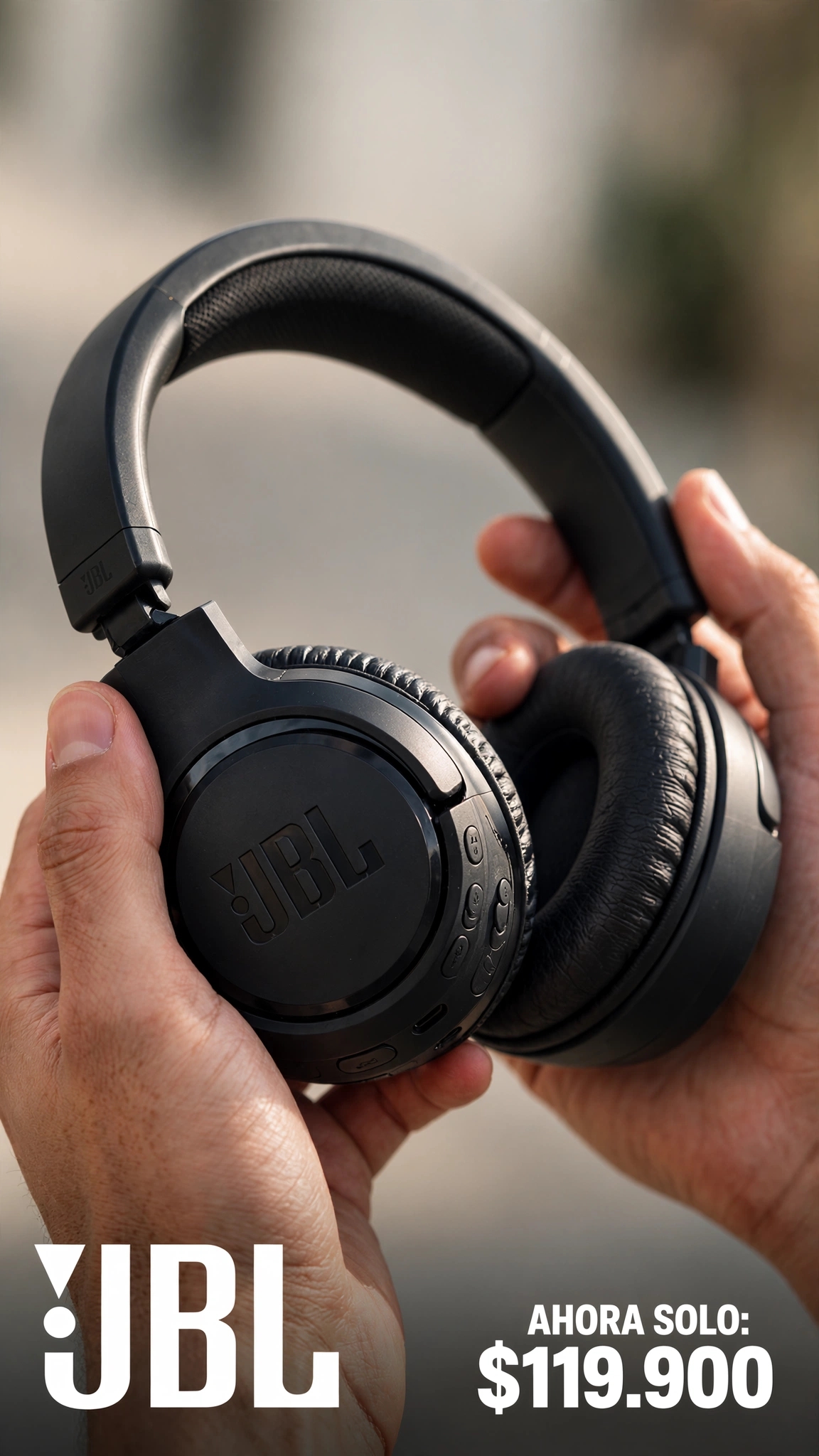 Calidad Total Facebook ad: Diademas JBL Bluetooth
