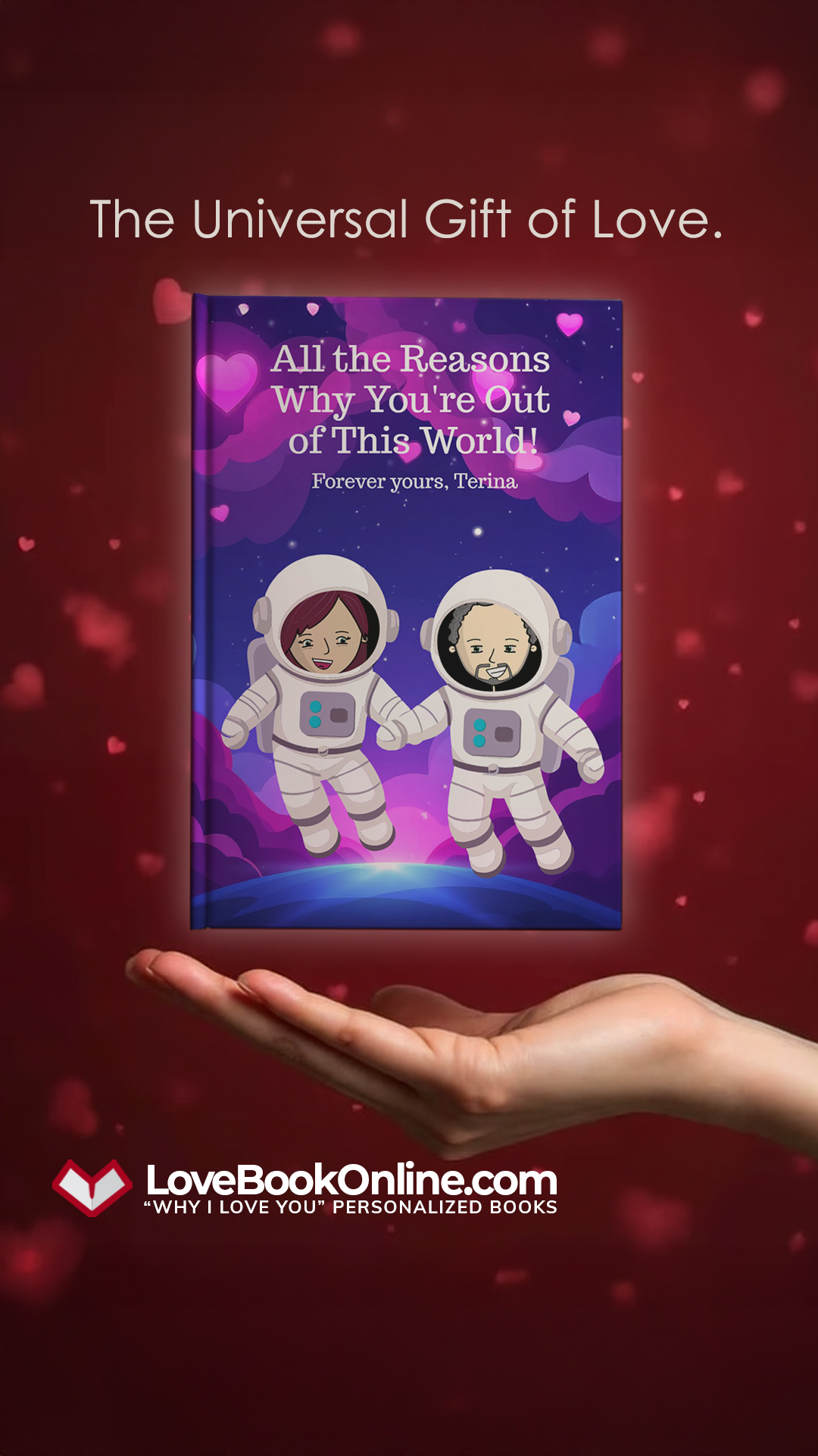LoveBook Facebook ad