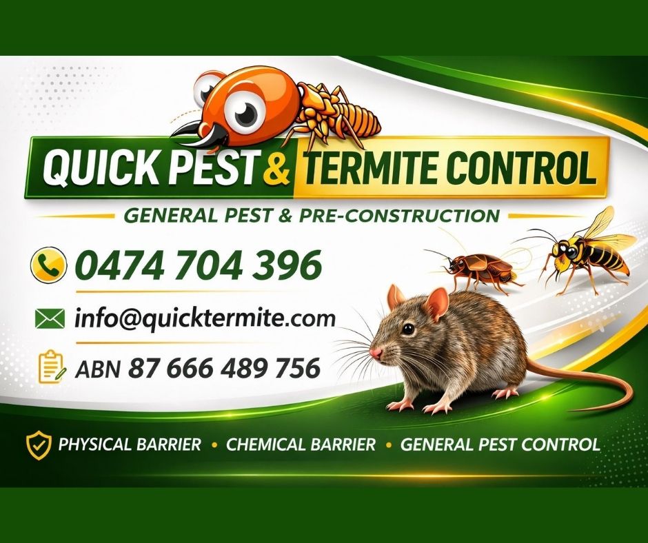 Quick pest & Termite control Facebook ad: Contact Us TODAY