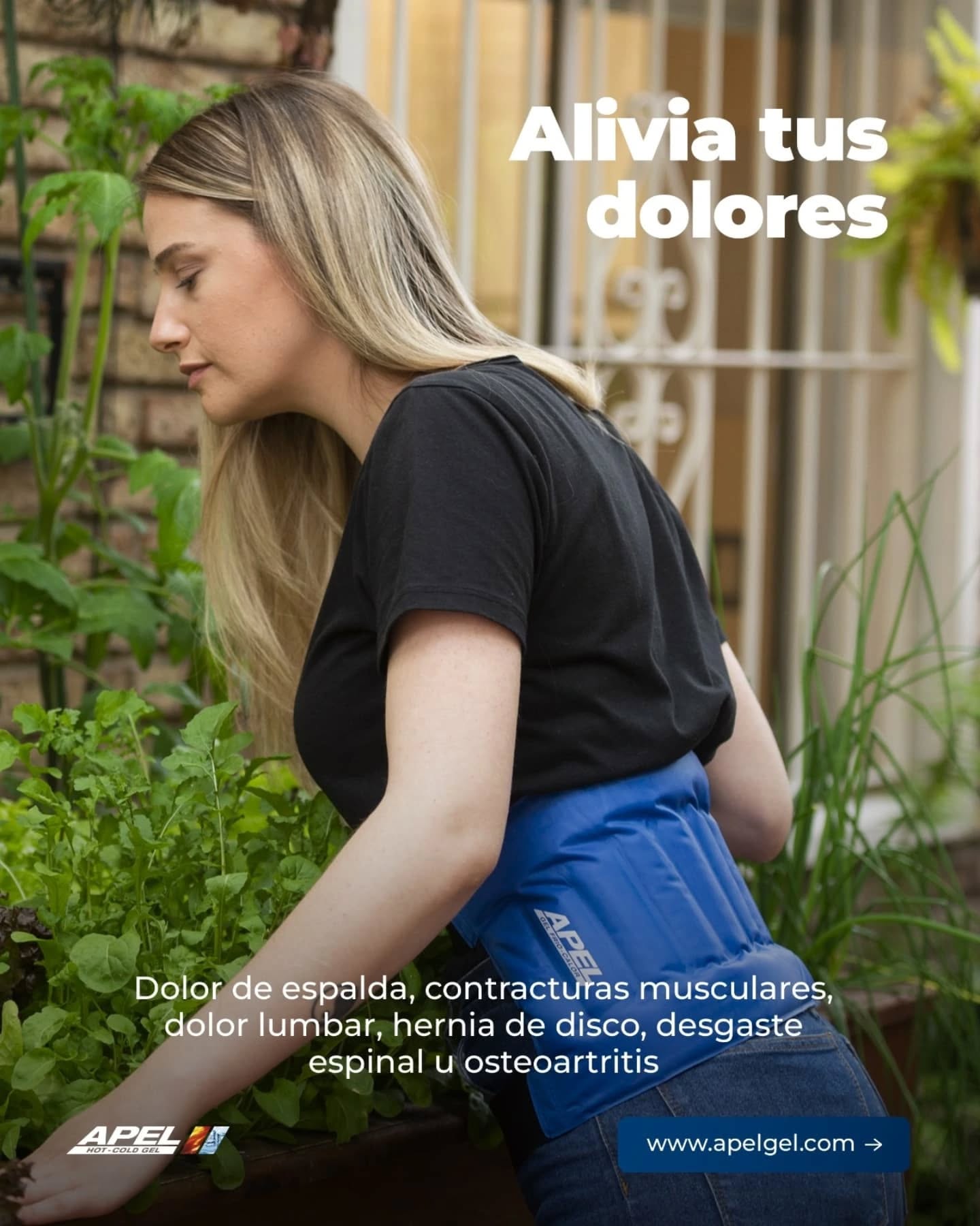 Apel Gel - Uruguay Facebook ad: Ser adulto trae responsabilidades… y dolores.