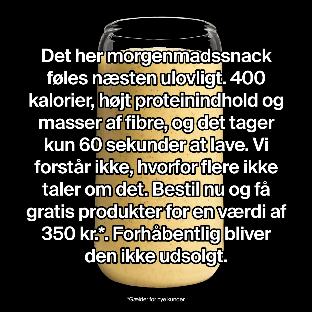 Huel Facebook ad: Hurtige, balancerede måltider til travle liv
