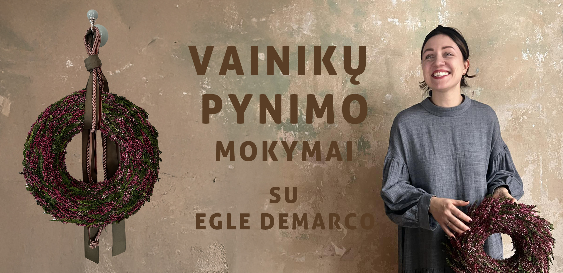 Gian Luca Demarco Facebook ad: Vainikų pynimo mokymai su Egle Demarco