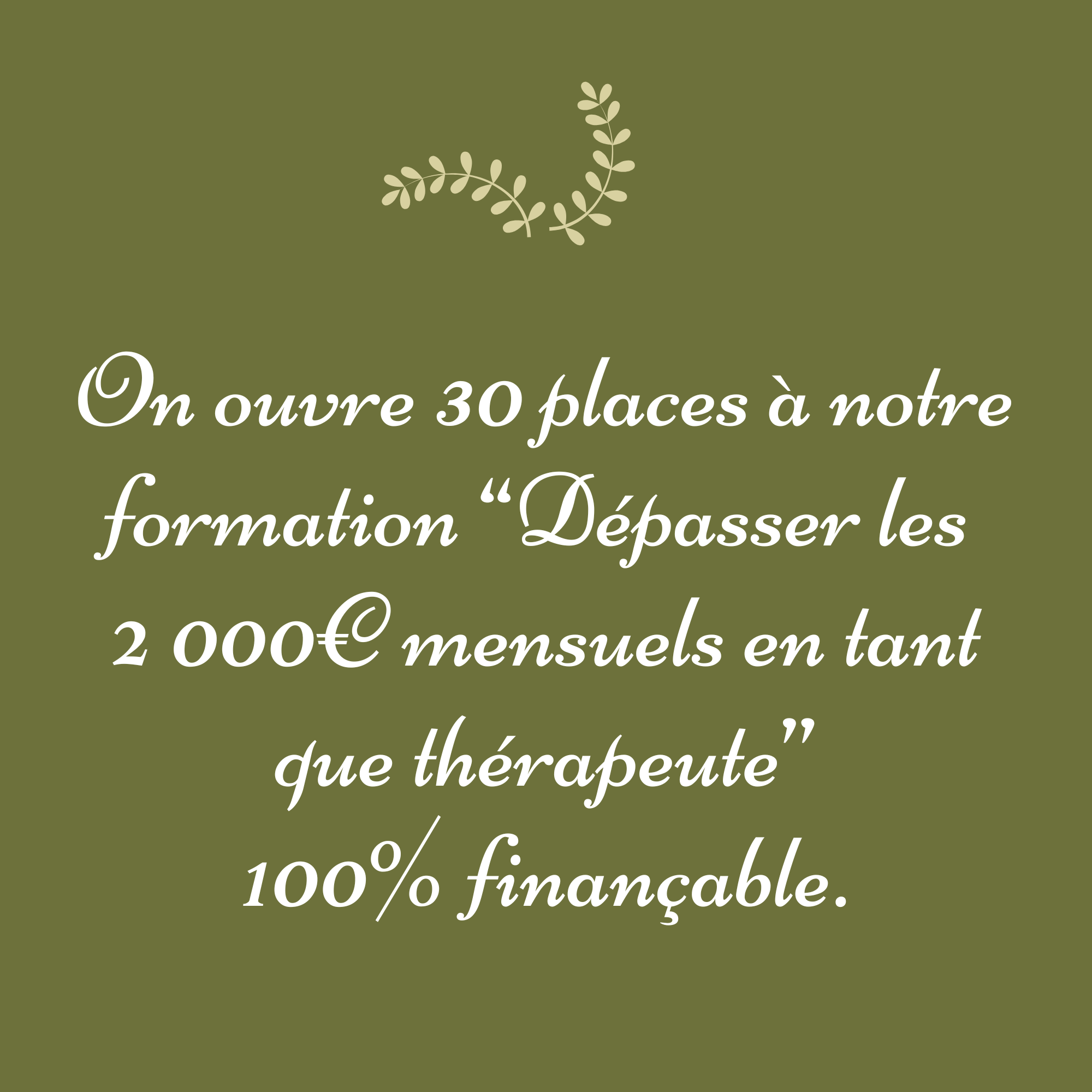 LiveMentor Facebook ad: La formation des thérapeutes qui veulent remplir…