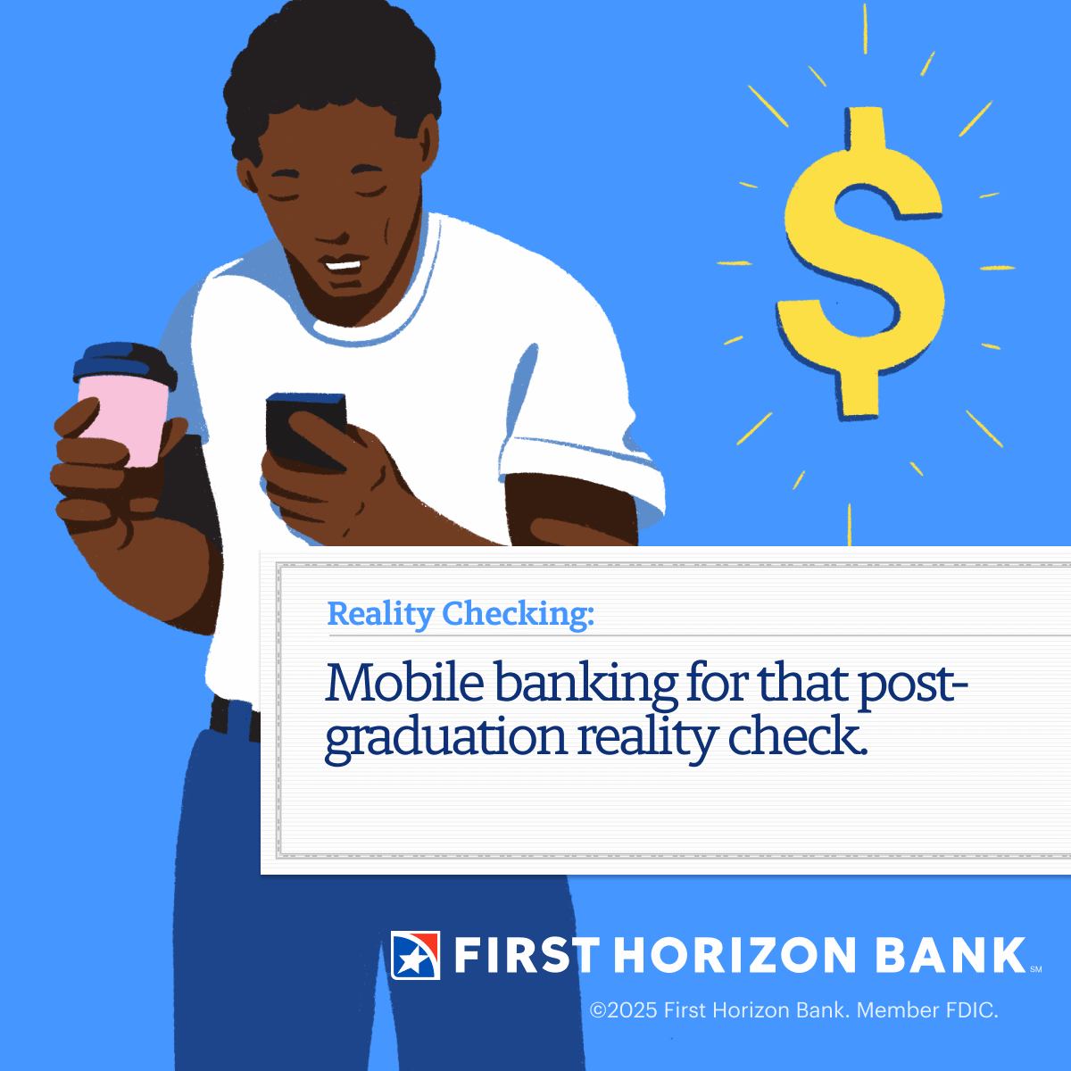 First Horizon Bank Facebook ad: Discover FirstView Checking