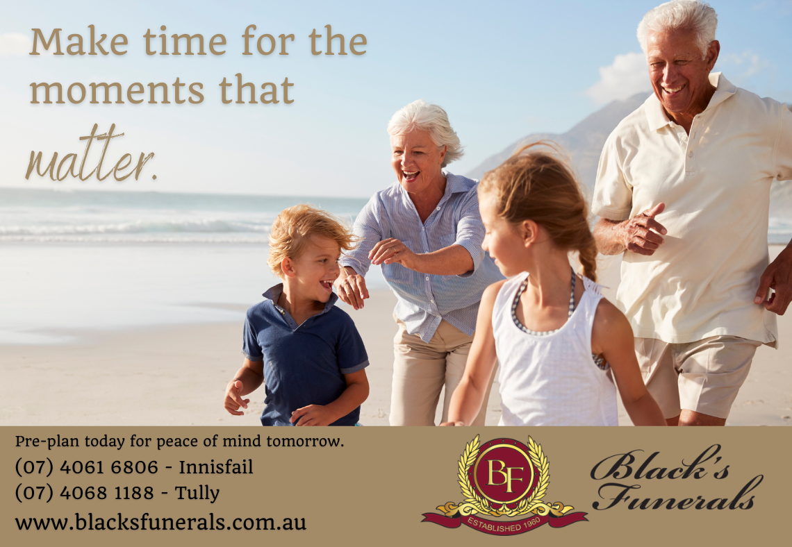 Black's Funerals and Crematorium Facebook ad: Pre-Plan with Black's