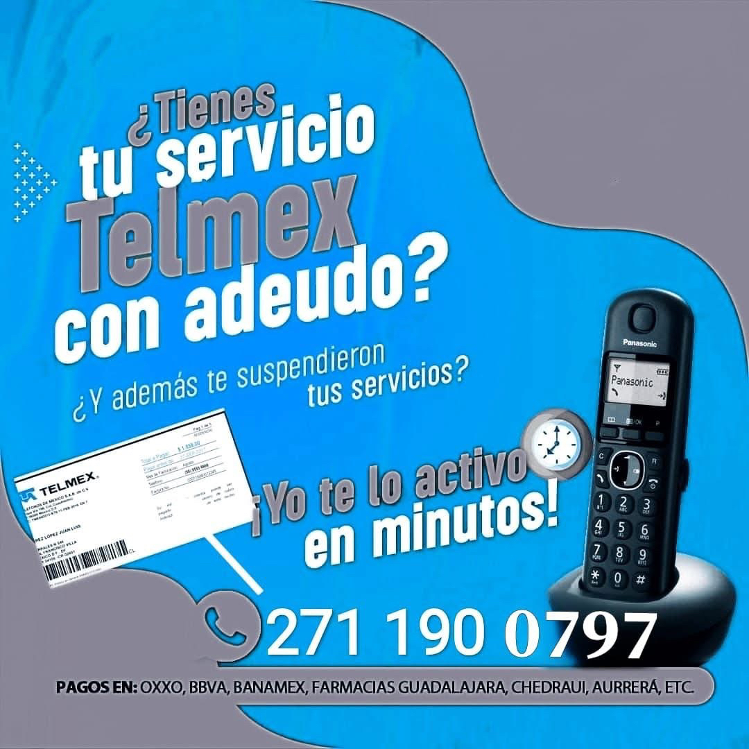 REACTIVACION INFINITUM Facebook ad: ¿Te cortaron tu internet Telmex por no pagar…