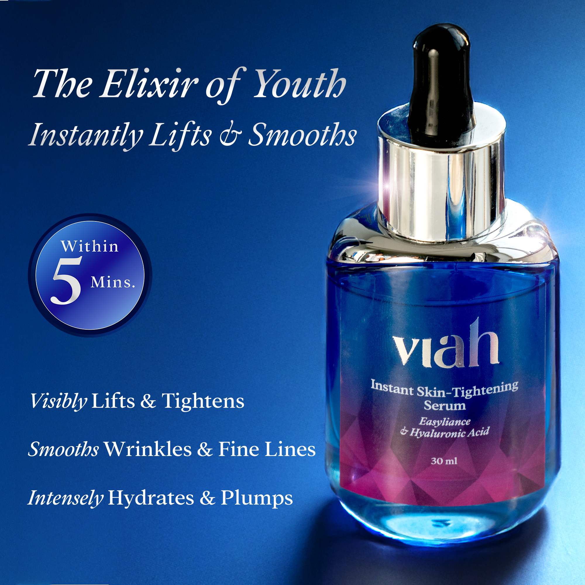 Viah Beauty Facebook ad: Flat 20% OFF on Skin Serums