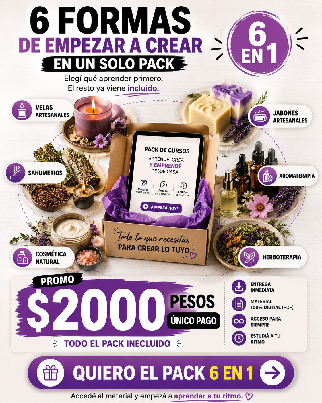 Aprende Un Oficio Online - Cursos Digitales Facebook ad: 6 formas de empezar a crear por $2000