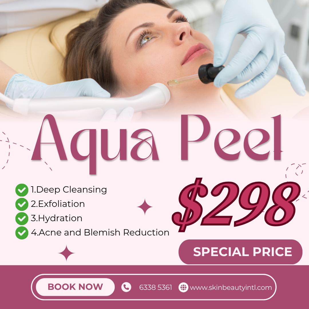 Skin Beauty Facebook ad: Big News!Time for Aqua Peel, Just $298!