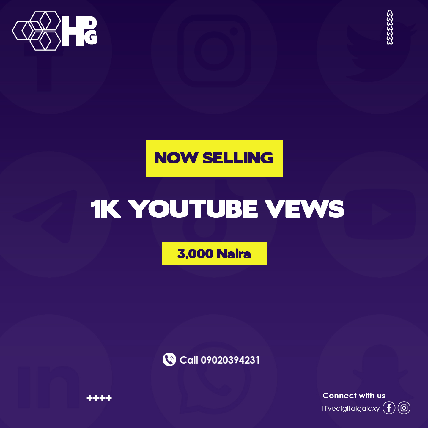 Hive Digital Galaxy Facebook ad: Your content deserves an audience.