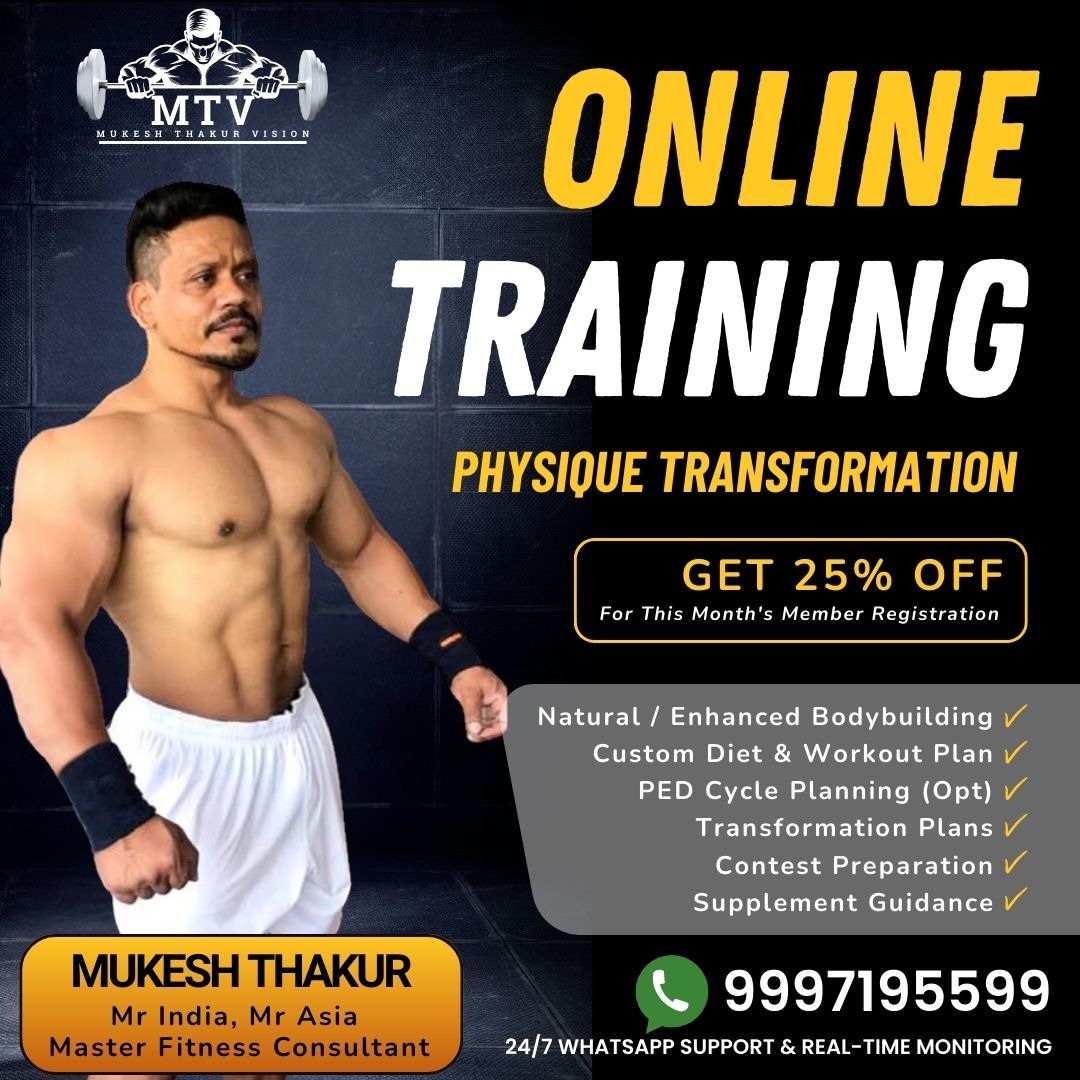 Mukesh Thakur Vision Facebook ad: TRANSFORM YOUR BODY ONLINE WITH MUKESH THAKUR!