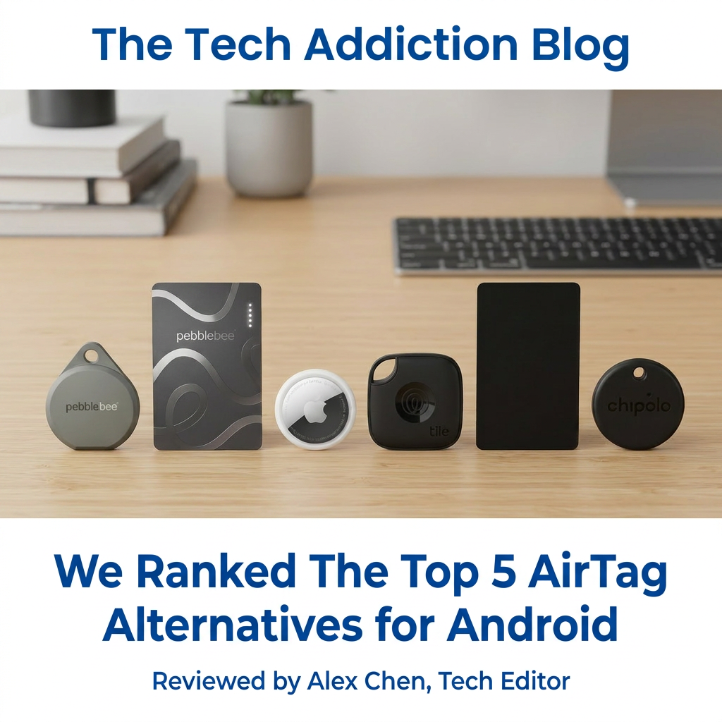 Tech Addiction Blog Facebook ad: Pebblebee: Best Android & iPhone Tracker in 2026?