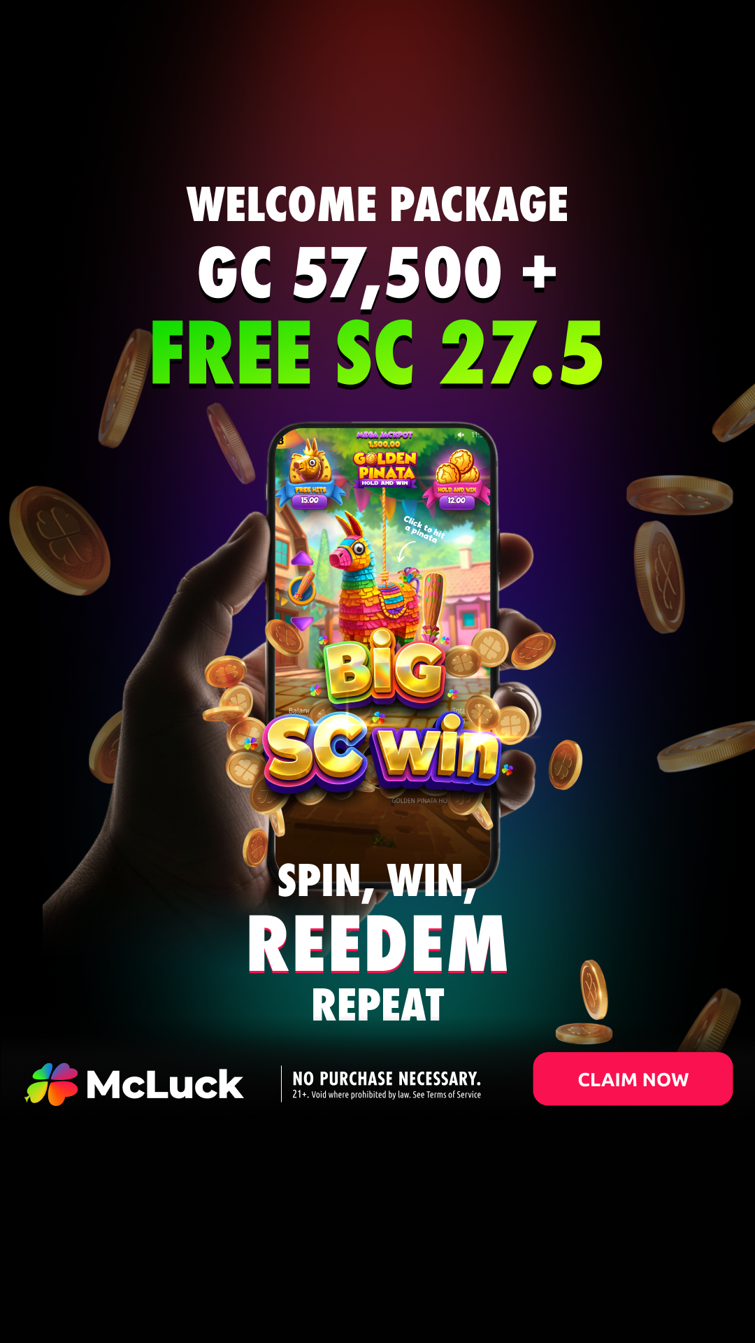 McLuck.com Facebook ad