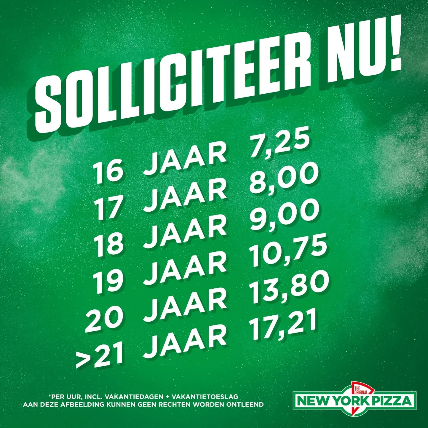 Nypsw Facebook ad: Werken bij New York Pizza Steenwijk = geld…