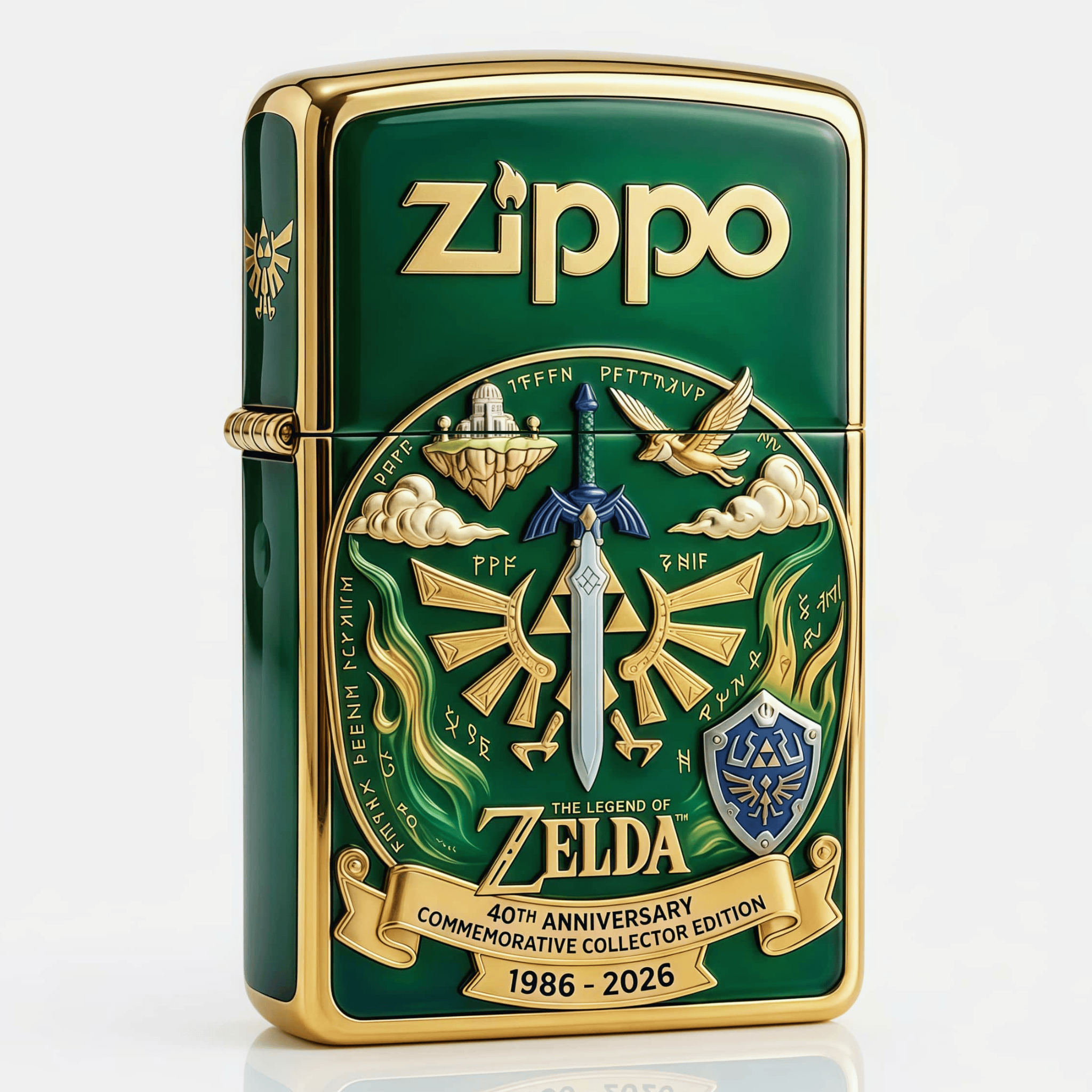 Museshi Facebook ad: The Legend of Zelda 40th Anniversary Limited Edition Zippo…