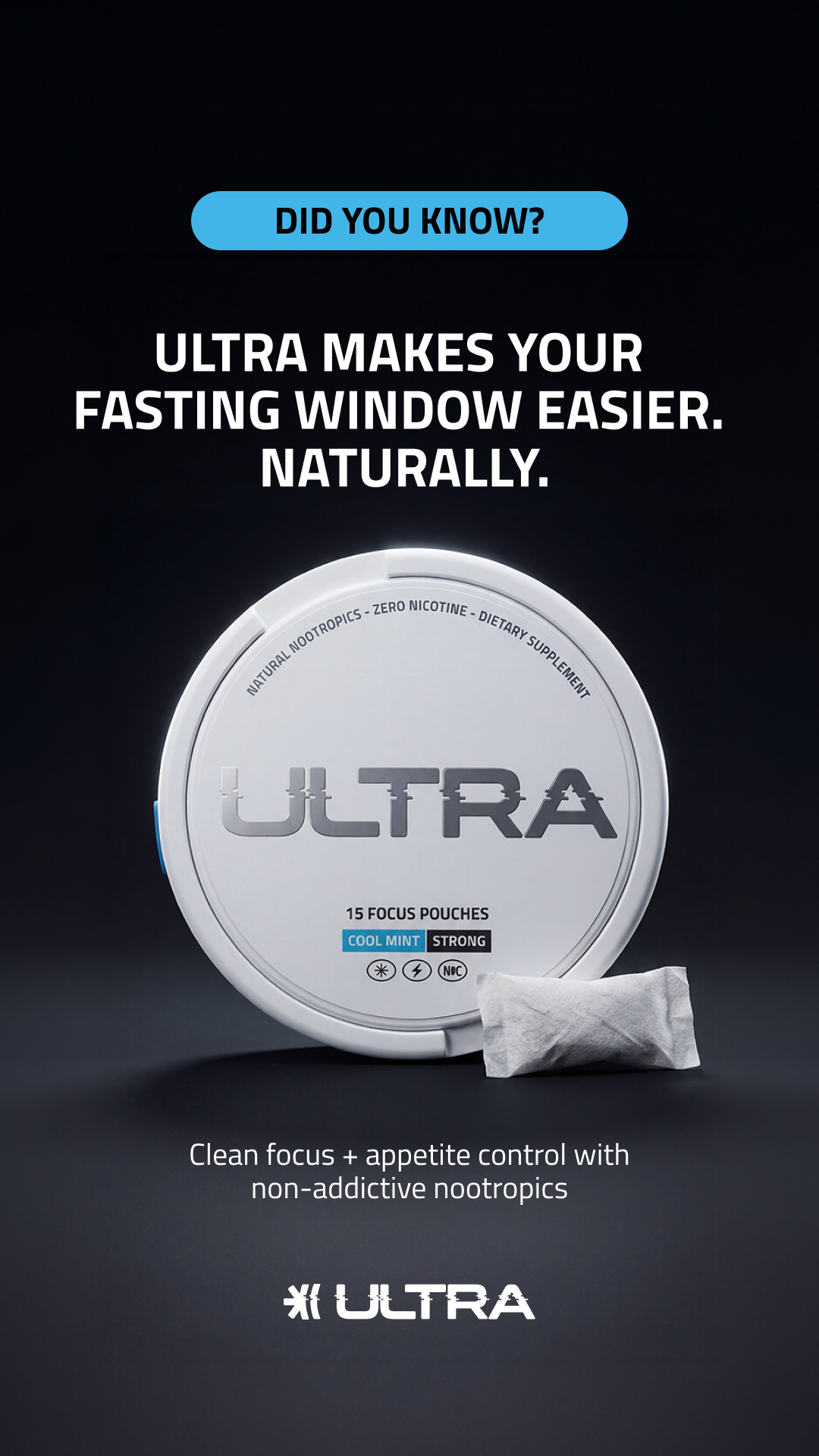 Ultra Pouches Facebook ad