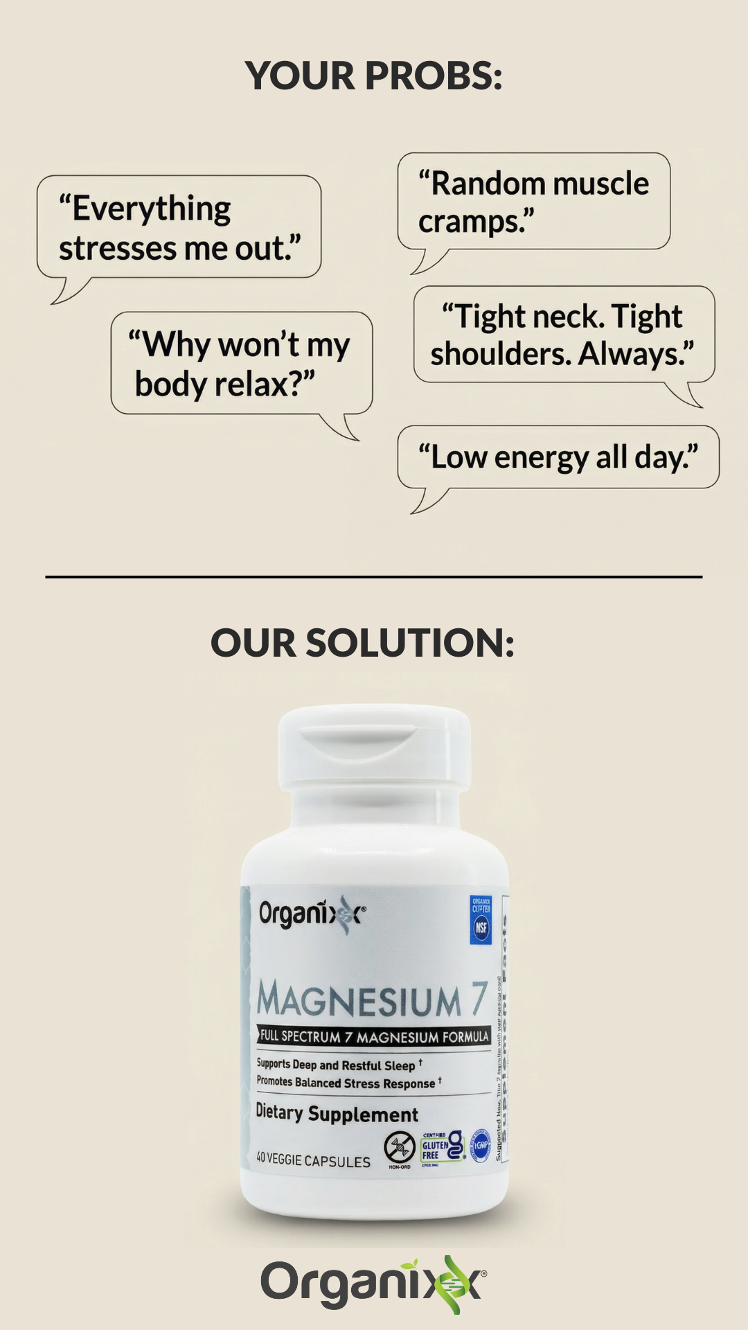 Organixx Facebook ad