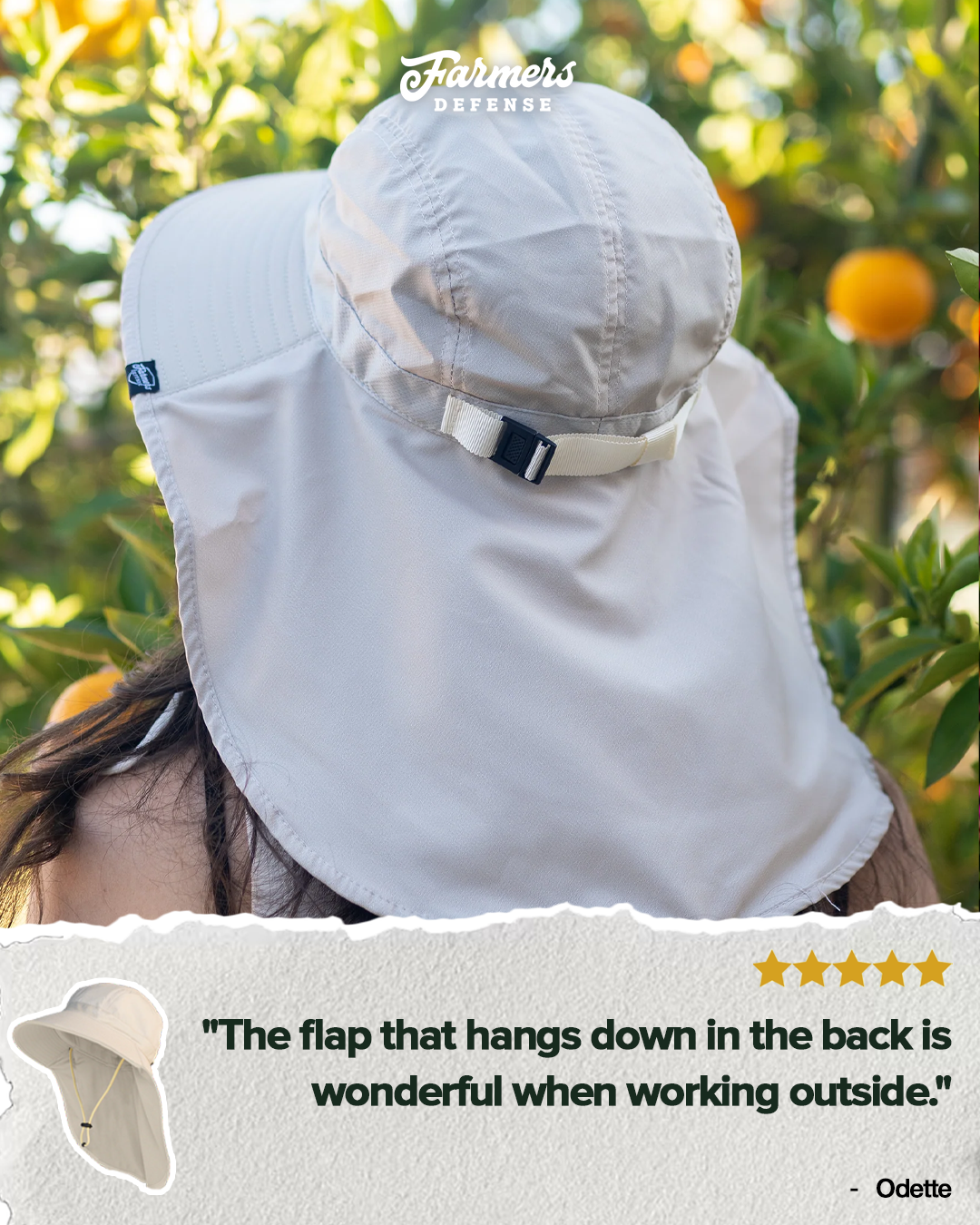 Farmers Defense Facebook ad: The Perfect Sun Hat
