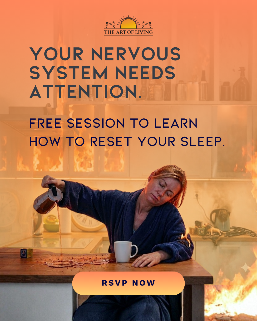 The Art of Living Facebook ad