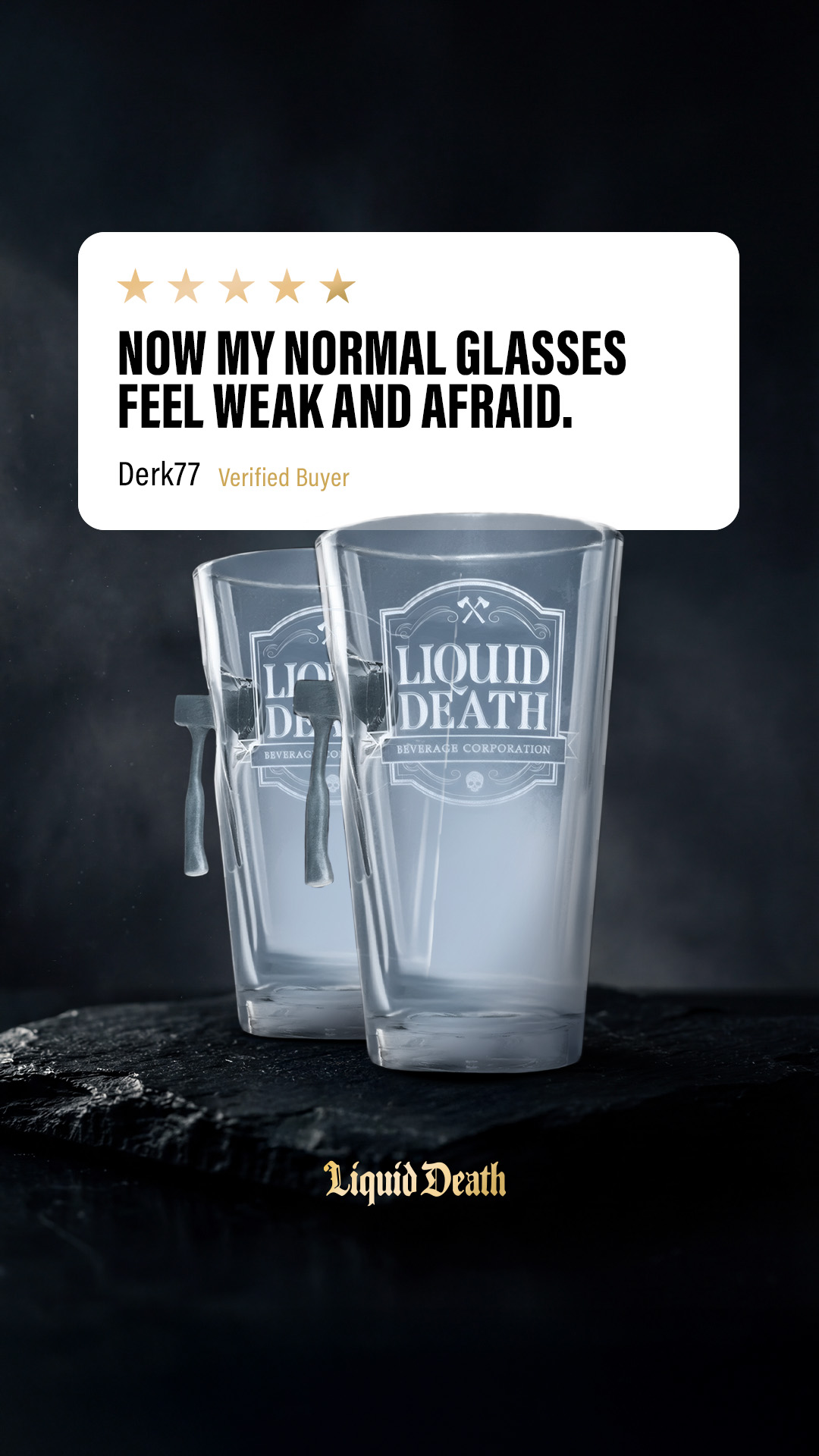 Liquid Death Facebook ad