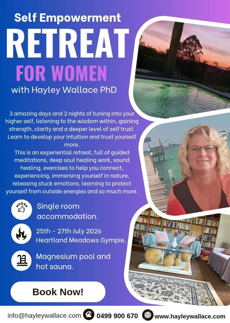 Hayley Wallace Facebook ad: Land Healing by Hayley Wallace