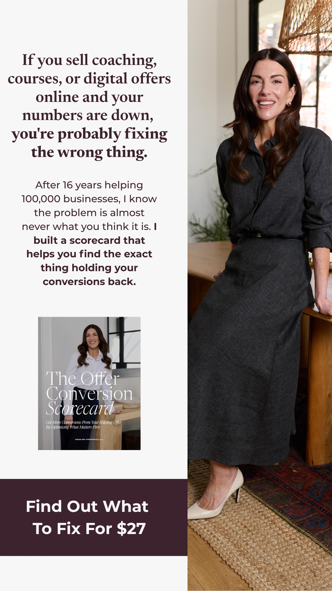 Amy Porterfield Facebook ad