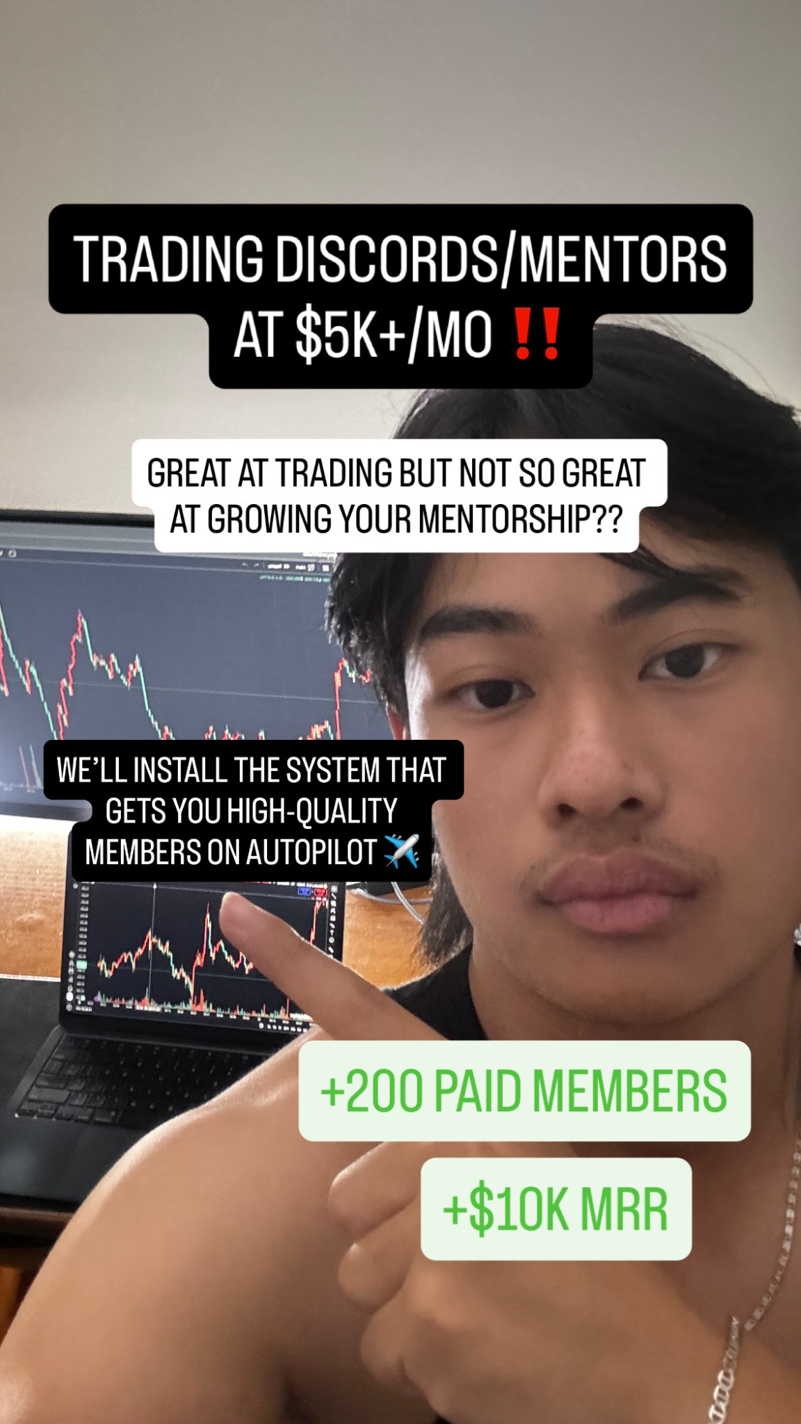 Hieu Solutions Facebook ad: Trading Discord Mentors/Owners Making $5k+/MO!