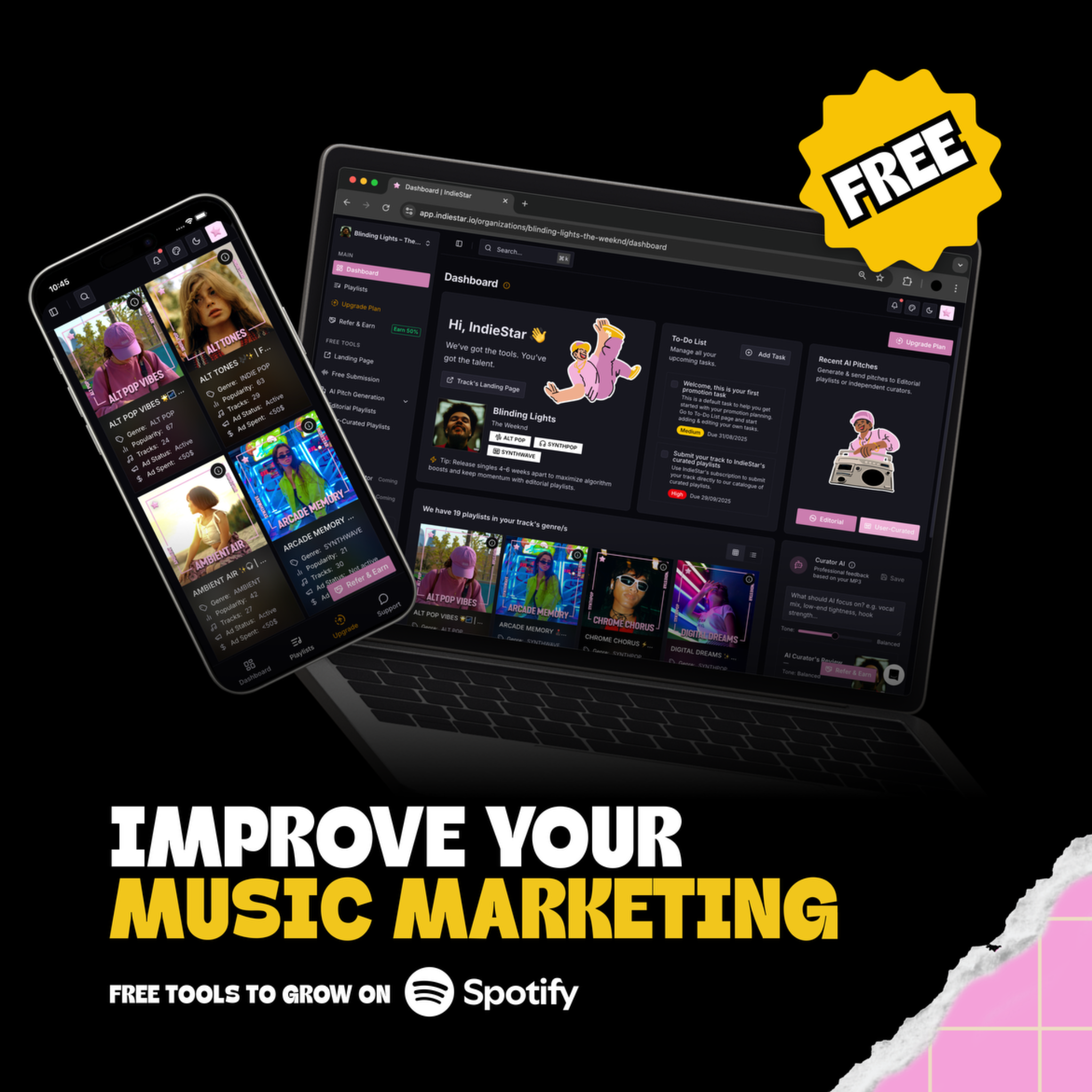 IndieStar Facebook ad