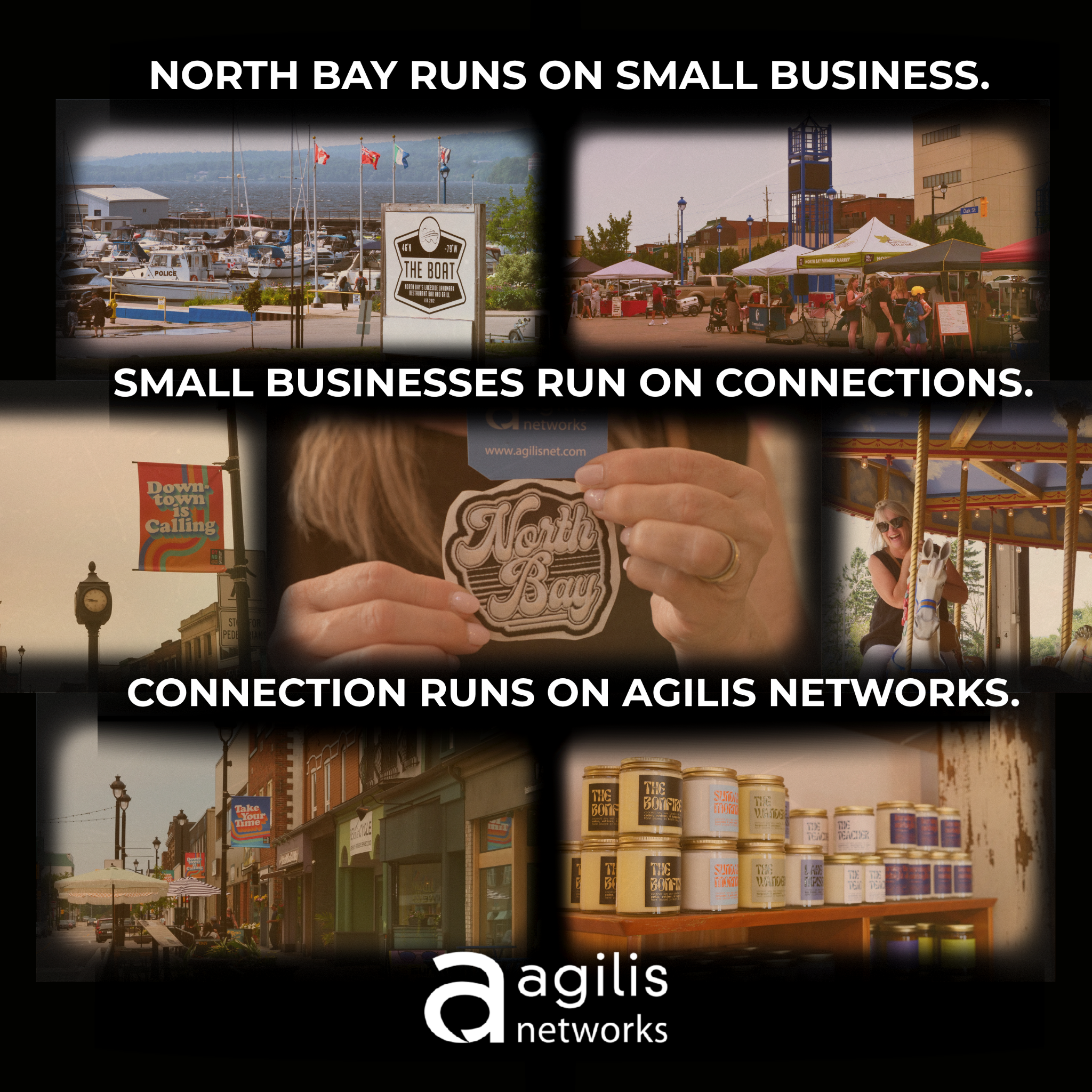 Agilis Networks Facebook ad: Built For North Bay