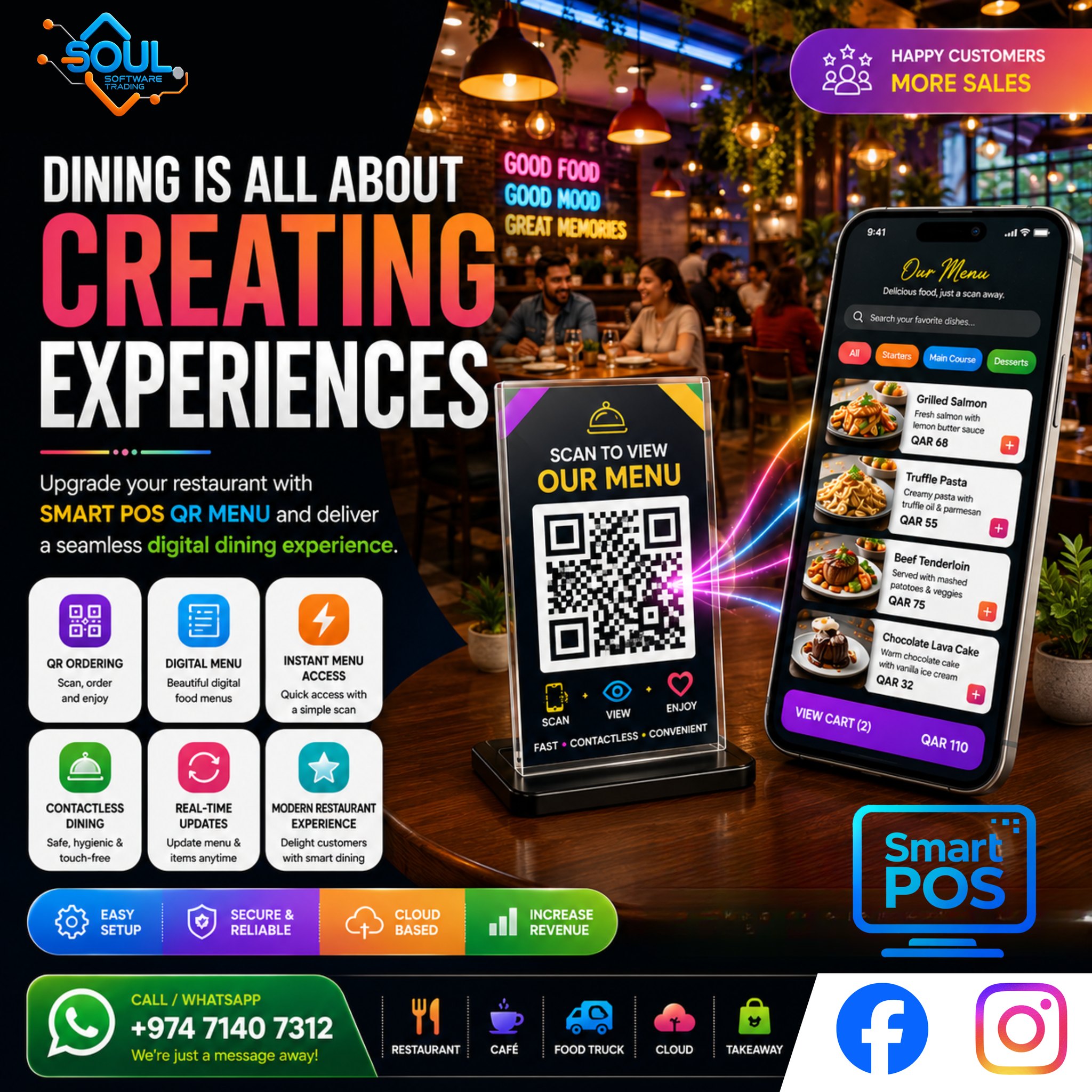 Soul Software Trading Facebook ad: Give your customers a faster, smarter, and contactless…