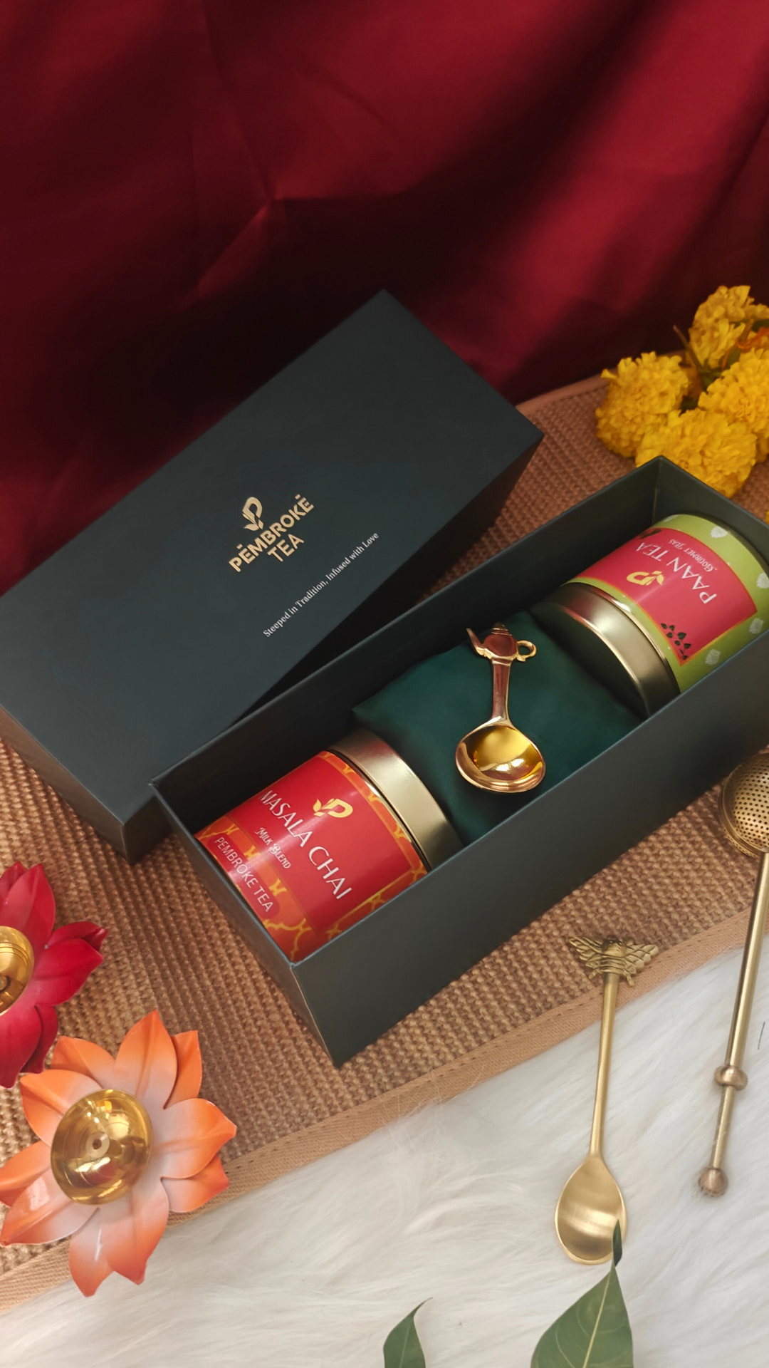 Pembroke Tea Facebook ad: Order Your Custom Tea Gifts Today