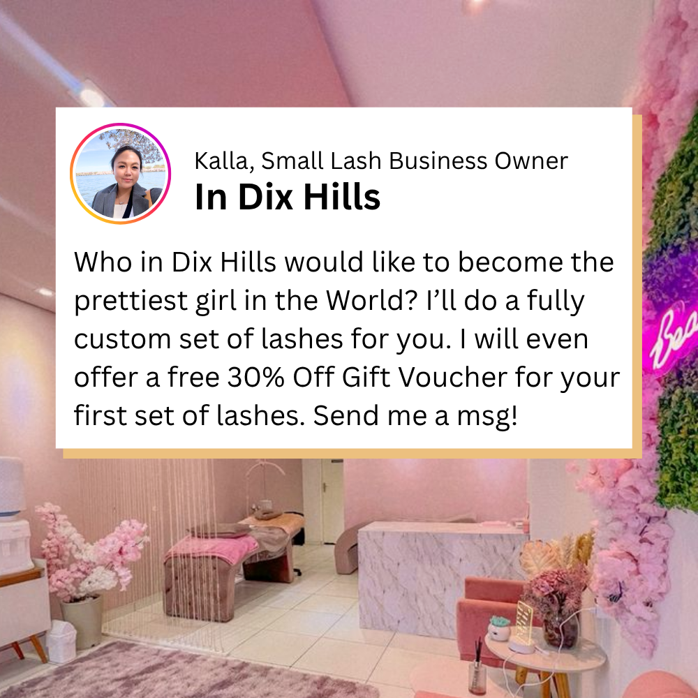 Lash Experts Facebook ad